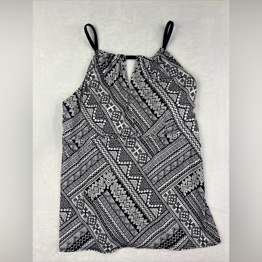 Cazimi Classics Swimsuit Tankini Black White Size Medium